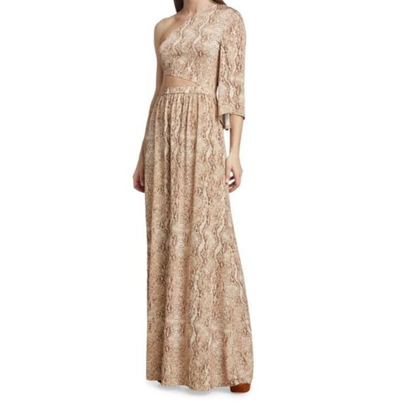 L'Agence dress Fontana cutout maxi brown size 8 - Picture 1 of 9
